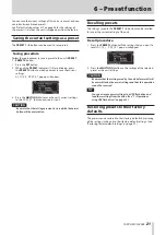 Preview for 21 page of Tascam CG-2000 Owner'S Manual