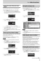 Preview for 27 page of Tascam CG-2000 Owner'S Manual