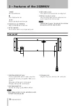 Preview for 10 page of Tascam D00935220B Owner'S Manual