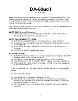 Preview for 1 page of Tascam DA-60MKII Quick Tips