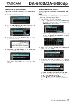 Preview for 15 page of Tascam DA-6400 Manual