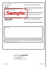 Preview for 80 page of Tascam Dante AE-4D Owner'S Manual