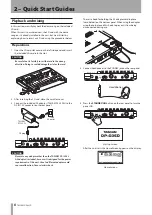 Предварительный просмотр 8 страницы Tascam Digital Portastudio DP-03SD Owner'S Manual