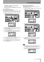 Предварительный просмотр 17 страницы Tascam Digital Portastudio DP-03SD Owner'S Manual