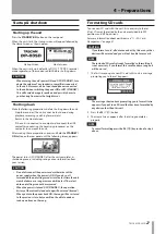 Предварительный просмотр 27 страницы Tascam Digital Portastudio DP-03SD Owner'S Manual