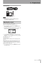 Предварительный просмотр 29 страницы Tascam Digital Portastudio DP-03SD Owner'S Manual