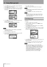 Предварительный просмотр 32 страницы Tascam Digital Portastudio DP-03SD Owner'S Manual