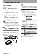 Предварительный просмотр 38 страницы Tascam Digital Portastudio DP-03SD Owner'S Manual