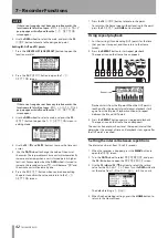 Предварительный просмотр 42 страницы Tascam Digital Portastudio DP-03SD Owner'S Manual