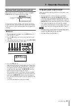 Предварительный просмотр 43 страницы Tascam Digital Portastudio DP-03SD Owner'S Manual