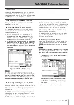 Preview for 13 page of Tascam DM-3200 Release Notes