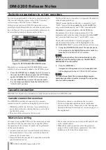 Preview for 16 page of Tascam DM-3200 Release Notes