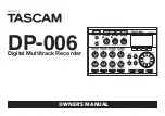 Preview for 1 page of Tascam DP-006 Owner'S Manual