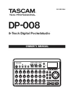 Preview for 1 page of Tascam DP-008 Owner'S Manual