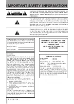 Preview for 2 page of Tascam DP-008 Owner'S Manual