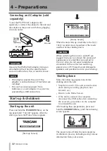 Preview for 32 page of Tascam DP-008 Owner'S Manual