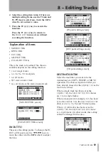 Preview for 59 page of Tascam DP-008 Owner'S Manual