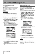 Preview for 70 page of Tascam DP-008 Owner'S Manual