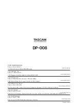 Preview for 88 page of Tascam DP-008 Owner'S Manual