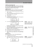 Предварительный просмотр 43 страницы Tascam DP-01 Owner'S Manual