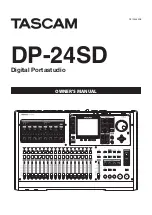 Предварительный просмотр 1 страницы Tascam DP-24SD Owner'S Manual