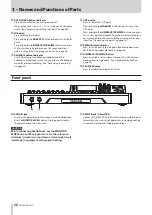 Preview for 20 page of Tascam DP-32SD Owner'S Manual