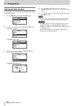 Preview for 16 page of Tascam DR-05X Reference Manual