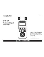 Tascam DR-07 Quick Start Manual preview