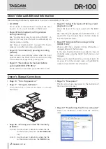 Предварительный просмотр 2 страницы Tascam DR-100 MKIII Owner'S Manual