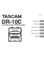 Предварительный просмотр 1 страницы Tascam DR-10C Owner'S Manual