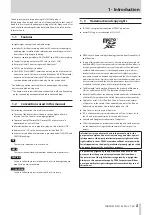 Preview for 3 page of Tascam DR-10L Pro Owner'S Manual