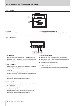 Предварительный просмотр 6 страницы Tascam DR-10L Pro Owner'S Manual