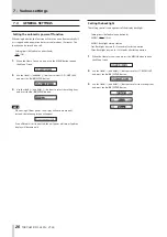 Предварительный просмотр 26 страницы Tascam DR-10L Pro Owner'S Manual