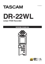 Предварительный просмотр 1 страницы Tascam DR-22WL Reference Manual