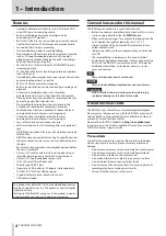 Preview for 4 page of Tascam DR-22WL Reference Manual