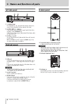 Предварительный просмотр 6 страницы Tascam DR-22WL Reference Manual