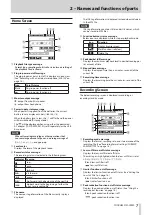 Предварительный просмотр 7 страницы Tascam DR-22WL Reference Manual