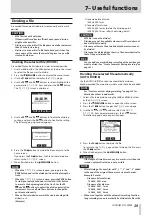 Предварительный просмотр 29 страницы Tascam DR-22WL Reference Manual