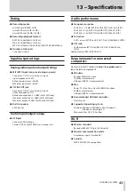 Preview for 43 page of Tascam DR-22WL Reference Manual