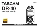 Предварительный просмотр 1 страницы Tascam DR-40 Reference Manual