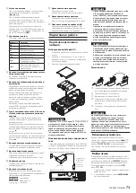 Preview for 73 page of Tascam dr-44wl Owner'S Manual