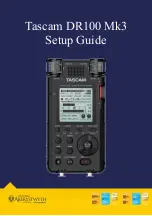 Tascam DR100 Mk3 Setup Manual preview