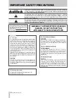 Предварительный просмотр 2 страницы Tascam DV-D01U Owner'S Manual