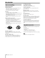 Предварительный просмотр 6 страницы Tascam DV-D01U Owner'S Manual