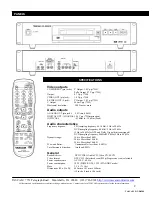 Preview for 2 page of Tascam DV-D6500 Specifications