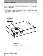 Предварительный просмотр 4 страницы Tascam DV-RA1000 Owner'S Manual