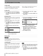 Preview for 36 page of Tascam DV-RA1000 Owner'S Manual