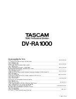 Preview for 48 page of Tascam DV-RA1000 Owner'S Manual