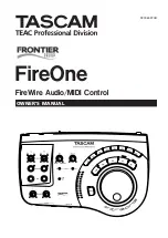 Preview for 1 page of Tascam FireOne Owner'S Manual