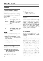 Preview for 2 page of Tascam Frontier HD-P2 Addendum Manual